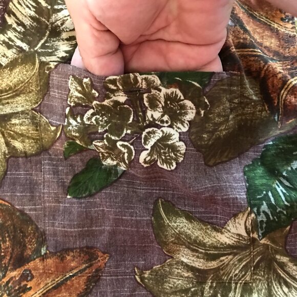 Tommy Bahama Hawaiian Shirt Men XXL Green Floral Button Up Pocket Short Sleeve - Picture 11 of 13